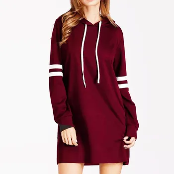 

Coat women's sweatshirt худи hoodies толстовки sports Fashion New Long Sleeve Hoodie Long Sweatshirt Jumper Pullover Dress h4