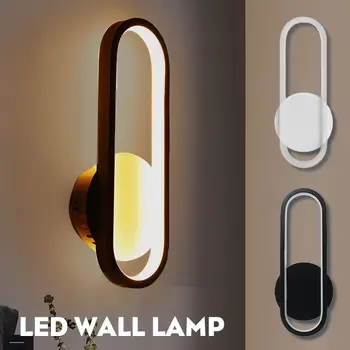 

ECSEE LED Wall LampAC85-260V Bedside Aisle Home Decorative Warm Light Wall Sconce Indoor For Bedroom Eye Protection Night Light