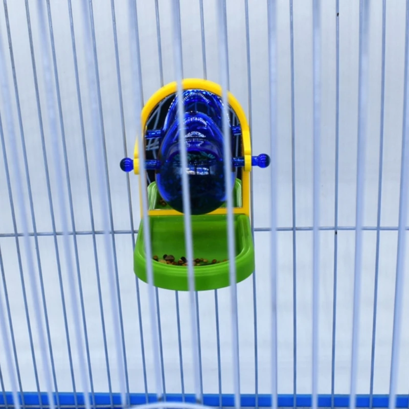 Pet Bird Food Feeder Parrot Feeding Eating Foraging Ball Feeding Chew Funny Interactive Toy for Parakeet Cockatiel