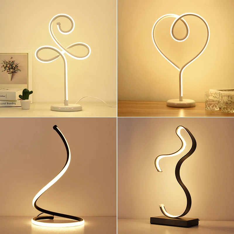 

Modern LED Table Lamps Indoor Decoration Desk Lights Bedroom Reading Lighting Remote Control Bedroom Study Desk Lamp Nordic