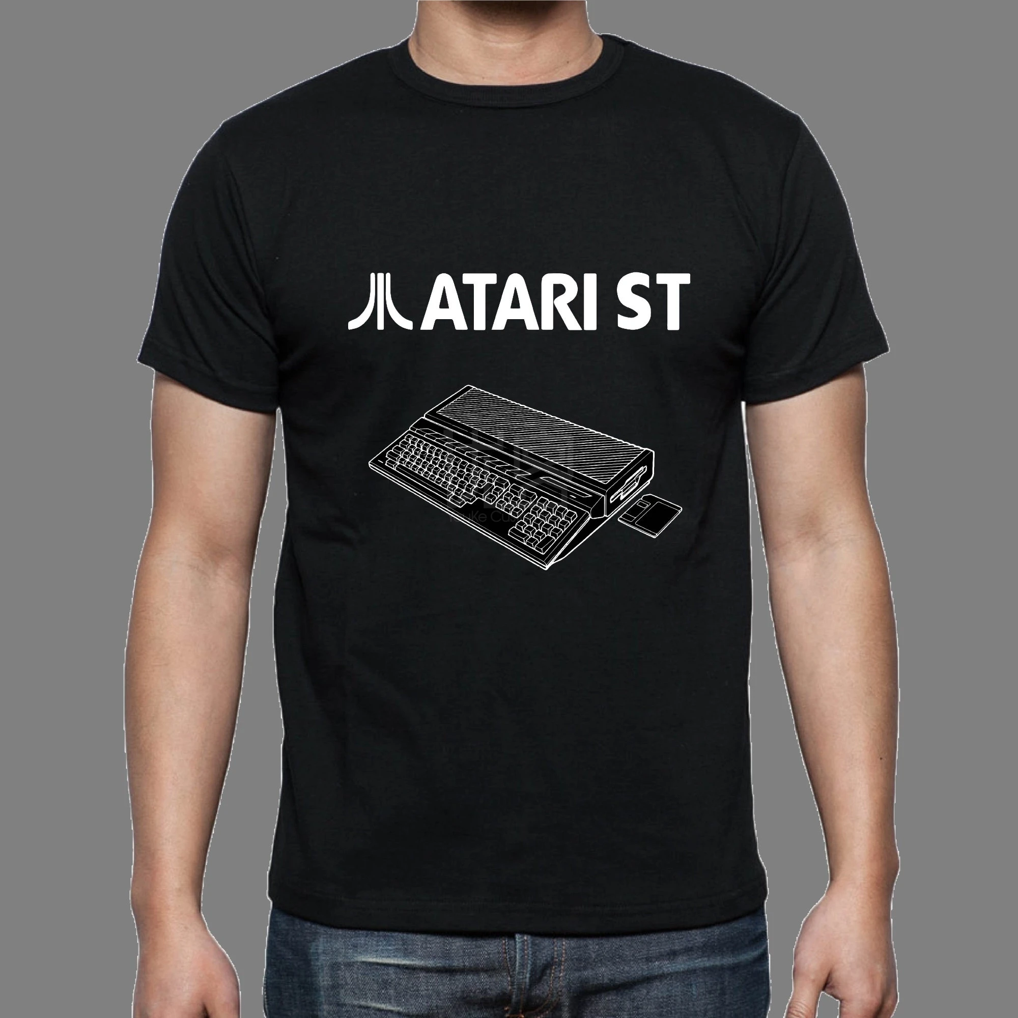 Белая футболка с игровым контроллером Old School Atari забавная Мужская Классическая