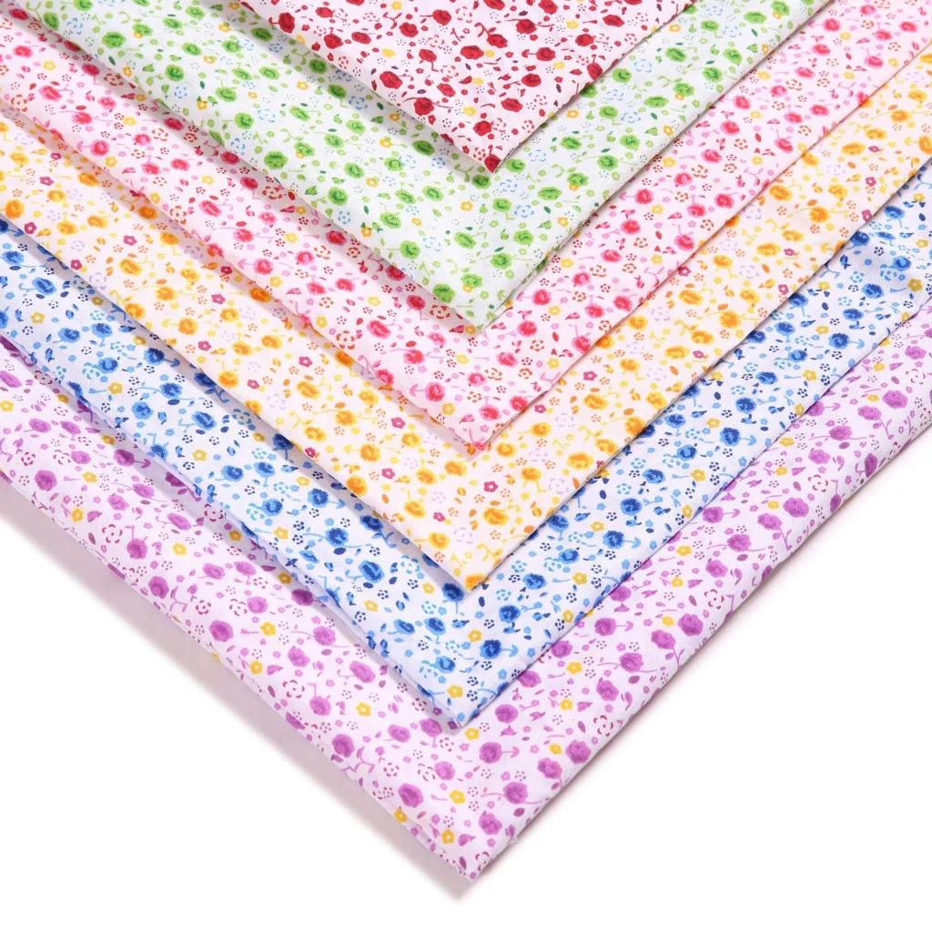 500 см x 150 см, 6 цветов, маленькие милые розовые цветы, полиэфирная ткань для шитья одежды, самодельные аксессуары для волос, праздничная вечеринка