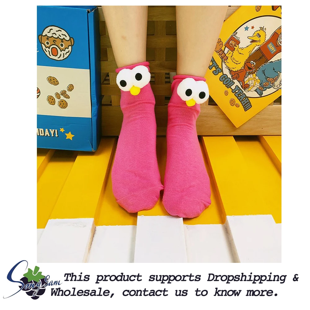 Женские удобные кашемировые носки зимние теплые носки для сна домашние пушистые забавные носки с большими глазами бархатный утеплитель рождественские подарки