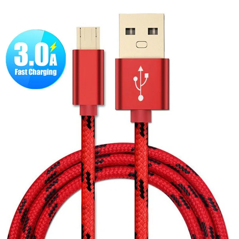 Хороший 1 м/2 м Micro USB кабель для быстрой зарядки Micro USB 3A для samsung huawei Xiaomi Redmi LG зарядный кабель для телефона Microusb шнур