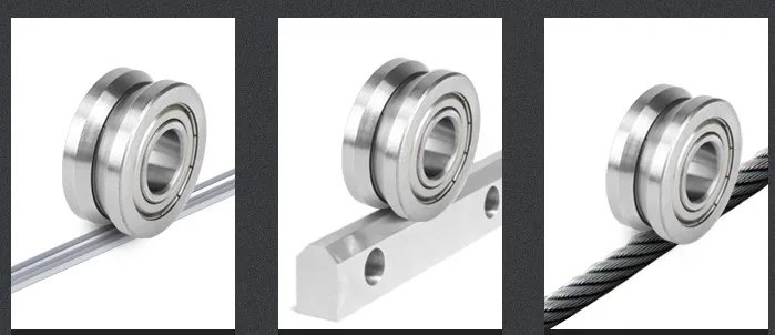 Description Picture 2 of item4pcs LV202-41 ZZ 15x41x20 mm V groove puller roller ball bearing Traces walking guide rail bearings 15mm * 41mm * 20mm