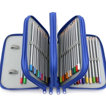 

Sketch School Pencil Case 72 Holes Pencilcase Large Zipper Pen Bag Four Multi Layers Boy Girls Set Box Stationery Pouch