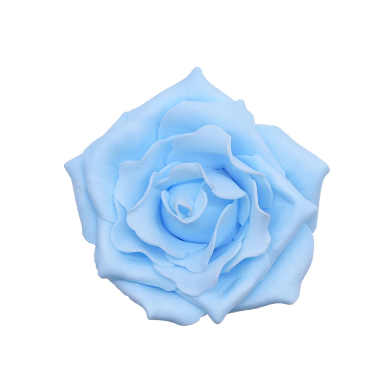 20 шт 10 см большой цветок искусственная пена цветок розы цветы для украшения свадьбы DIY Скрапбукинг Pom Rosette поддельные цветы - Цвет: F08
