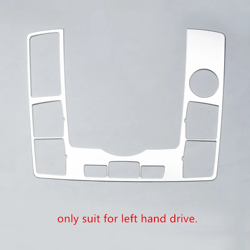 Автомобильный Стайлинг, центральная консоль, кнопки переключения передач, рамка, декоративная накладка для Audi A6 C5 C6 2005-2011 LHD, наклейка из алюминиевого сплава