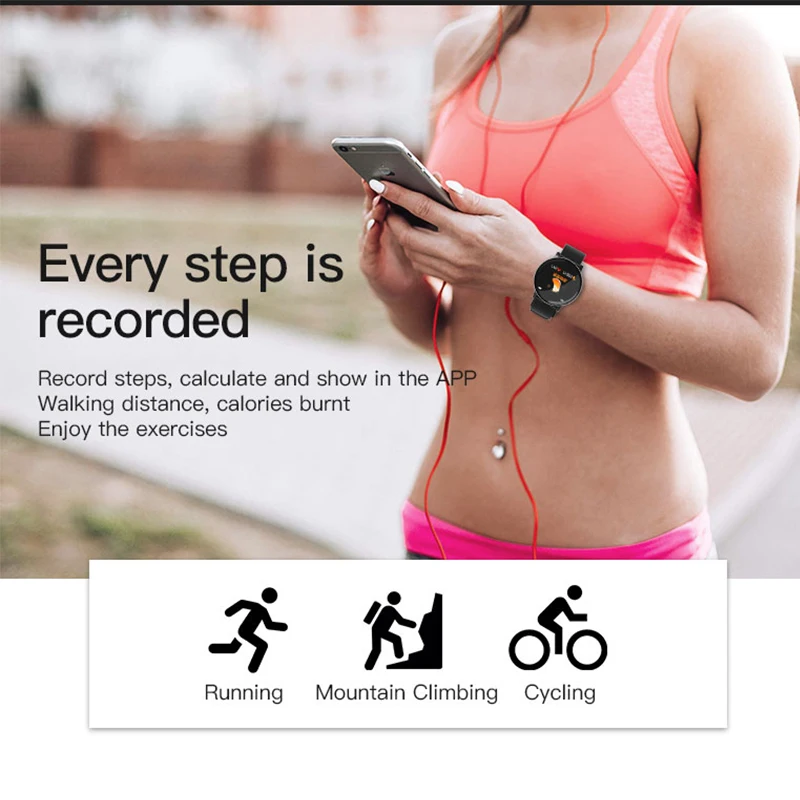 BIBINBIBI Men Women Watches Waterproof Smart Watch For iOS Android Bluetooth Sports Smartwatch Heart Rate Monitor Blood Pressure