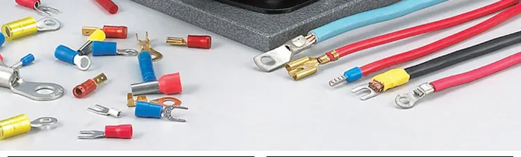 Ferramenta de Conexão Terminal de Cabo Pces Elétrico Sortido Garfo Anel Spade Friso Terminal Fio Conector Caixa Kit 200 2 cabo elétrico sortido garfo anel spade friso