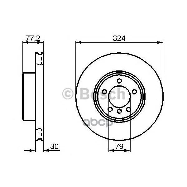 Тормозной Диск 0986479115 Bosch арт. 0986479115