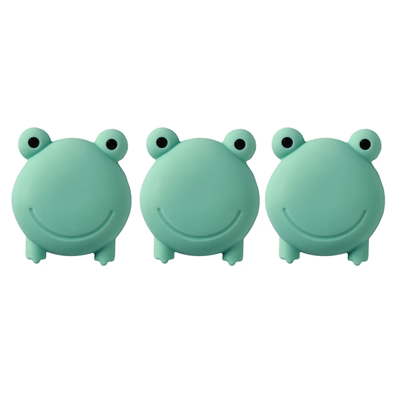

3PCS/Set Wall Protector Door Handle Bumper Guard Stopper Self Adhesive Rubber Cartoon Frog Home Back Door Crash Pad