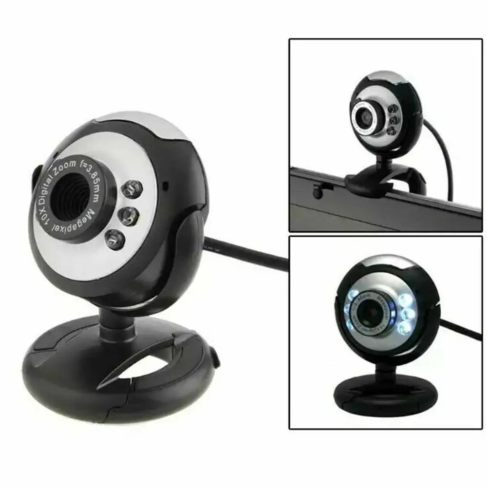 

High Quality USB MIC Clip-on Webcam For Laptop Desktop Computer PC Web camera Built-in Microphone Webcamera Digital Video cam