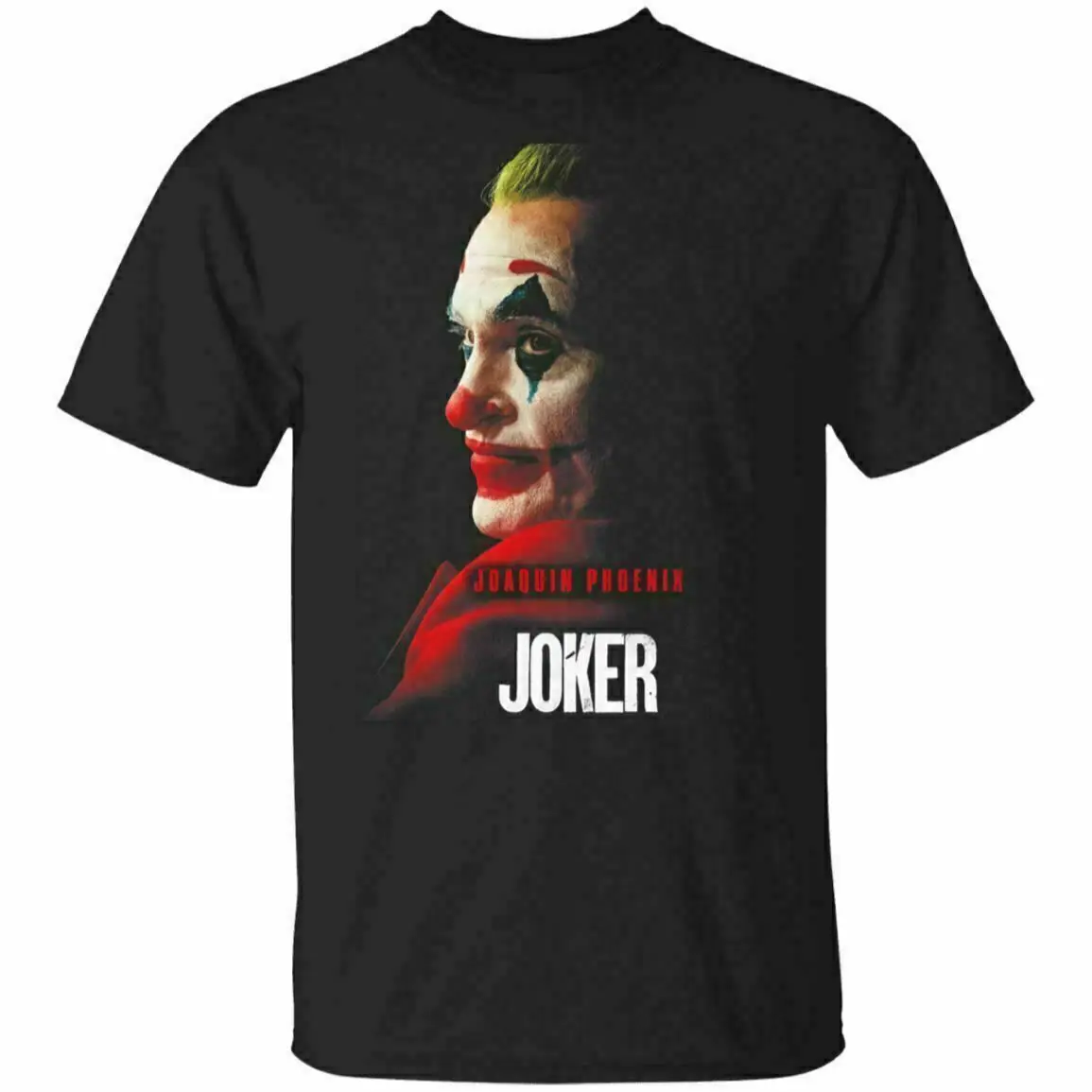 Мужская черная футболка Joaquin Phoenix Joker Movie, футболка с коротким рукавом