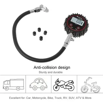 

Hot LCD Display Digital Tire Air Pressure Gauge 200 PSI High Accuracy Barometers Monitoring Tools Tester for Car Motorcycle Bicy