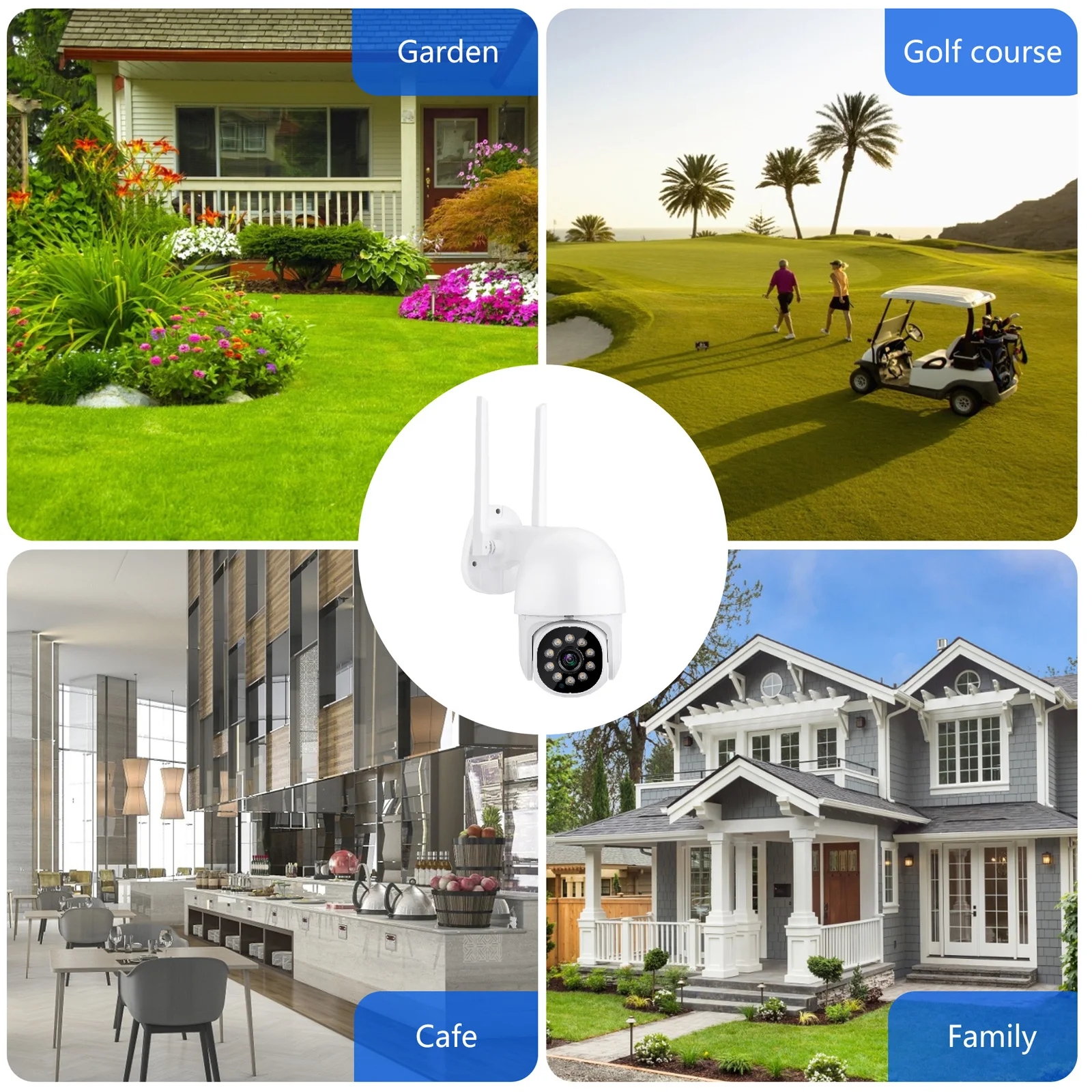 Gadinan TUYA PTZ Speed Dome WIFI IP Camera 5MP 1080P Outdoor Wireless Camera 10pcs Leds IR 30m Two Way Audio CCTV Surveillance remote security camera