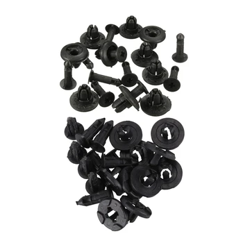 

10pcs Front Rear Bumper Push Retainer Clips for GM Type Subaru & 10pcs Plastic Fastener Clip 8mm for Nissan