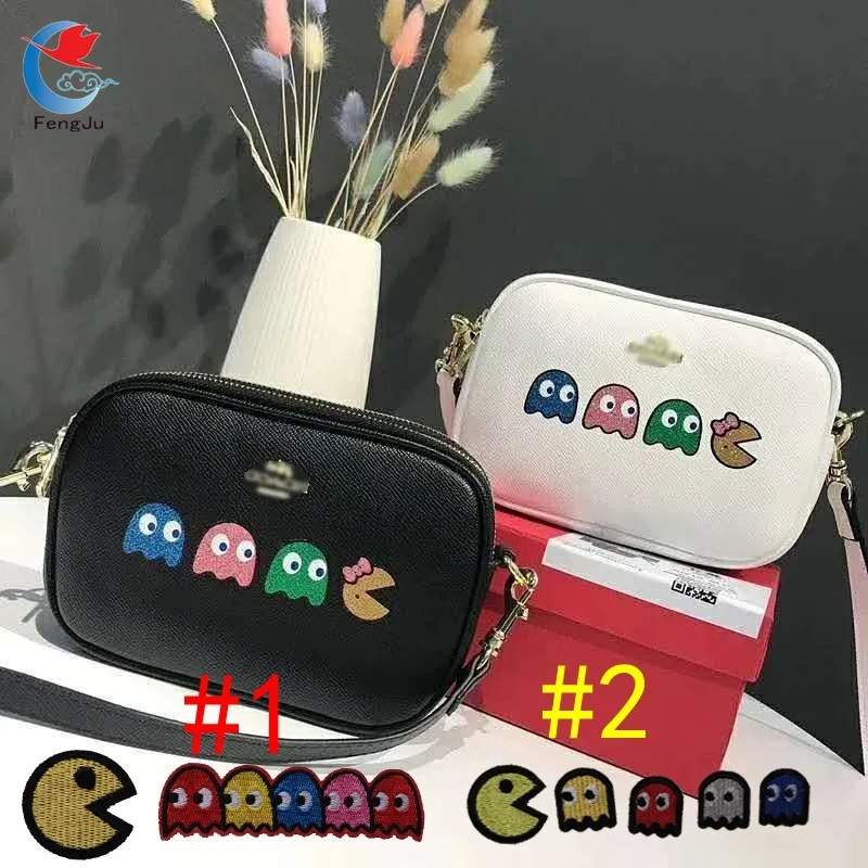 

FengJu mimi iron on Pacman Eisen auf Patch Funky Retro Spiel Patch embroideried patches for bags shoes hats new fabric new 1set