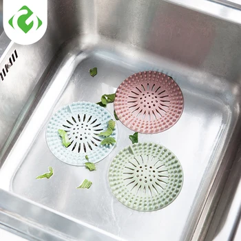 

Silicone gelodor-proof core sewer filter Round Floor Drain Kitchen Sink Strainer Waste Plug Bathroom Drain Hole Hair Filter