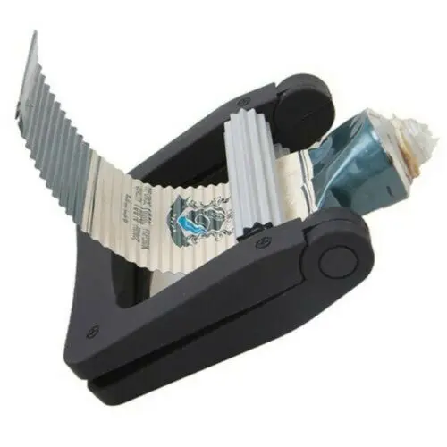 

Toothpaste Squeezer Dispenser Metal Paint Tube Wringer Hand Roller Tool (Large) Black Portable Toothpaste Squeezers