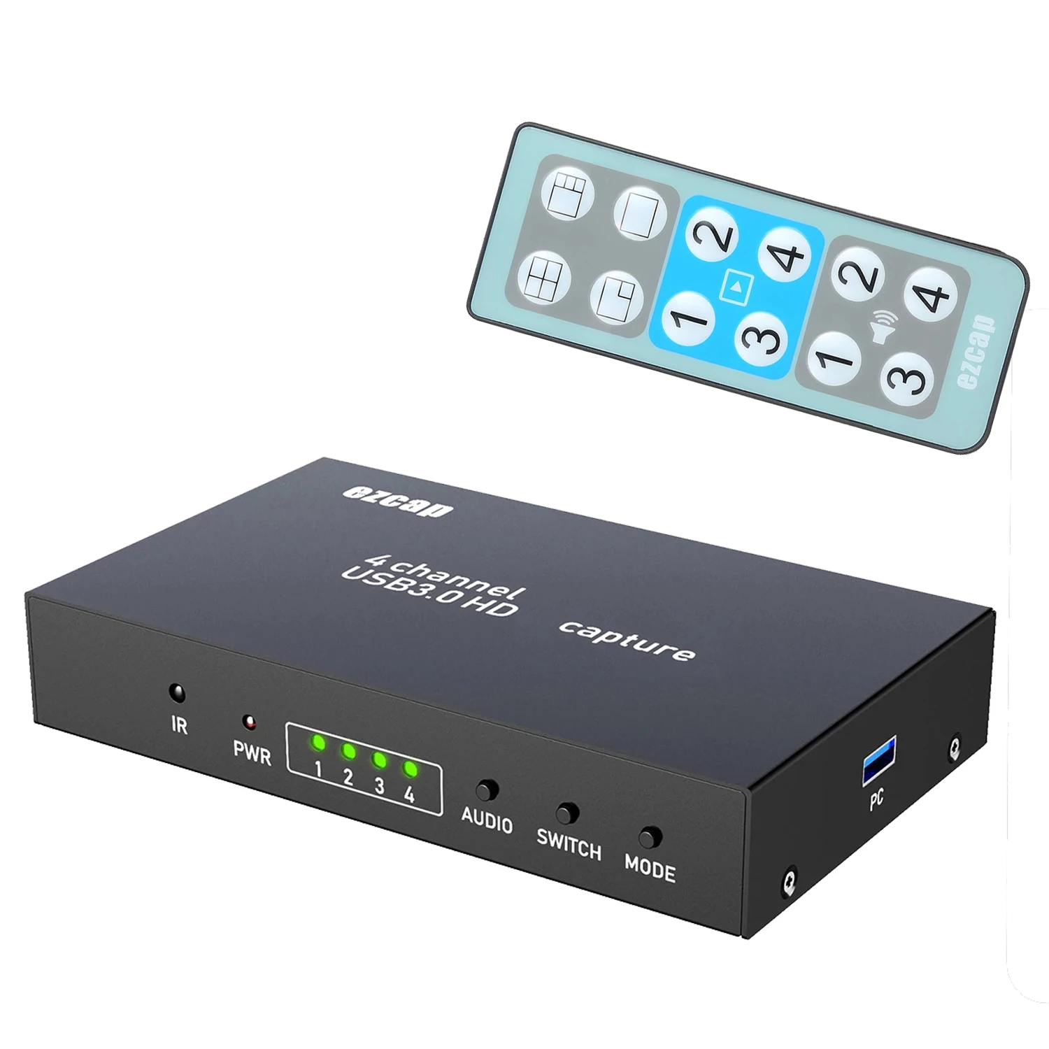 Ezcap 264 4x1 HD 1080P 60fps USB3.0 видеосъемки карточная игра Запись коробка ПК оправой