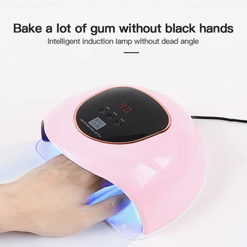 

UV LED Nail Dryer 72W Gel Polish Curings Lamp With Motion Sense LCD Display Quick Dry UV Lamp For Nails Manicure Tool Machine