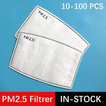 

PM 2.5 Face Mask Filter Dust Anti Haze 5 Ply 95 Filter Dustproof Adults Mouth Masks Protective Respirator FPP2 100 50 Pcs Heath