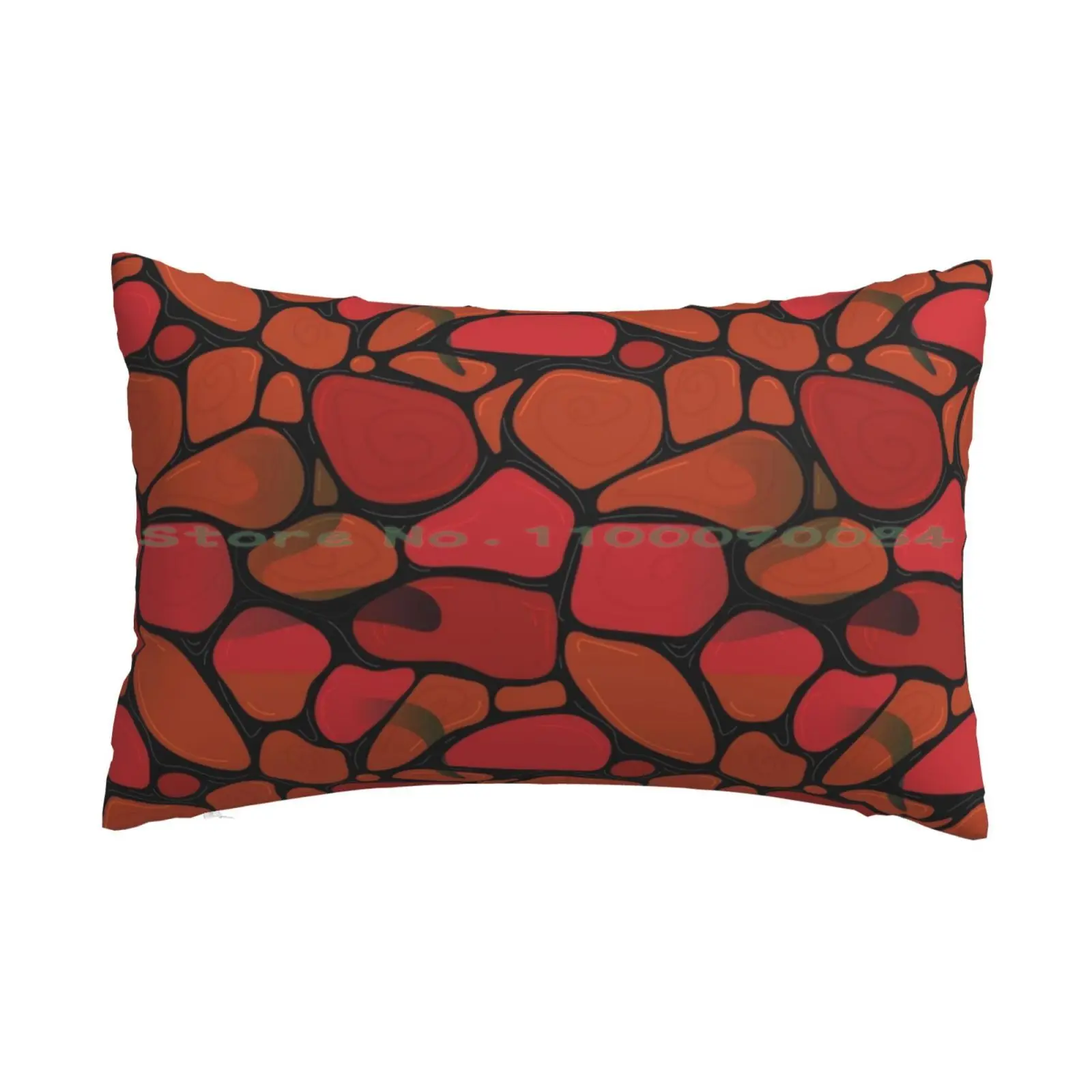 Mystical Red Rubbles Stones Pattern Federa 20X30 50*75 Divano Camera Da Letto Unicorn Dreaming Unicorn Dreaming Unicorn Dreams