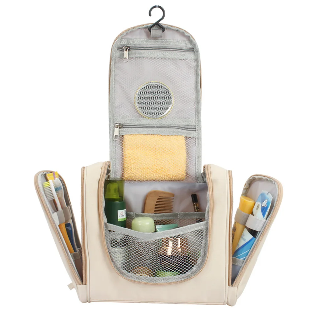 New Portable Cosmetic Toiletry Bag Makeup Pouch Hanging Organizer Bag Waterproof