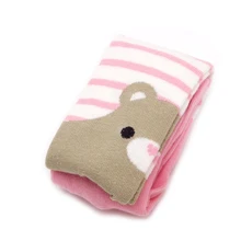 Хлопковые колготки с медведем для маленьких девочек, носки, чулки, штаны, Чулочные изделия, колготки DXAD