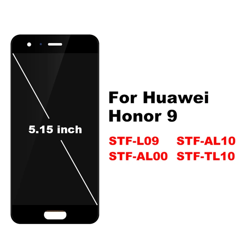 Для Huawei Honor 9 ЖК дисплей сенсорный экран дигитайзер сборка STF L09 AL10 AL00 Замена|Экраны