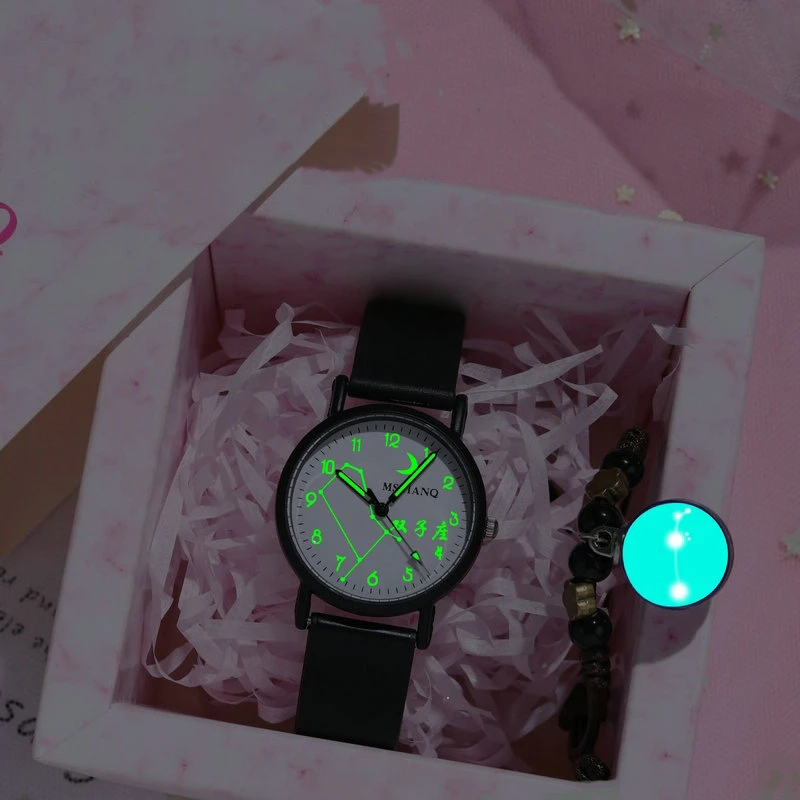 2020 New Constellation Zodiac Women Watches Fashion Casual Silicone Band Ladies Quartz Wrist