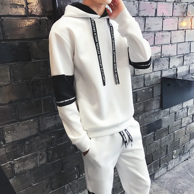 

Hoodie Men's Hooded Korean-style Trend Students Spring And Autumn Couples Pullover Hoodie Men Leisure Set Sports Jackets