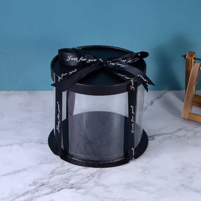 4/6 Inch PVC Clear Cake Boxes, Round Transparent Packaging Box for Birthday, Wedding, A... - SKU PCCB1631 - UGI Packaging