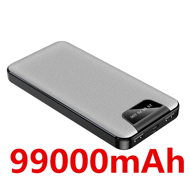 Power bank 99000mAh fast charging power bank, used for laptop external battery charger, used for iPhone Samsung Xiaomi power bank charger Power Bank
