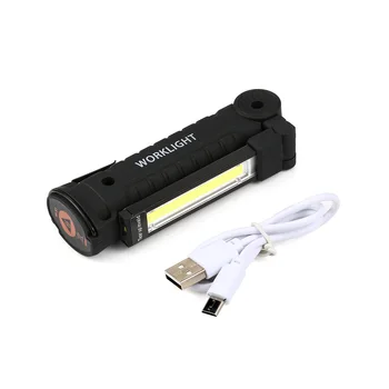 

New Foldable COB LED Mini Pen Light LED Flashlight Torch Hand Torch Work Light Magnetic Inspection USB Charging Small Lamp 2020