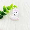 10pcs /lot Cartoons Animal Silicone Unicorn Baby Teether Beads  Pacifier Clip Chain Newborn Shower Gifts Accessories Teething 5