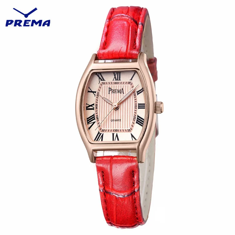 

PREMA Brand women watches Fashion female watch 2019 Ladies Casual Quartz Watch leather Clock WristWatch Women dropshipping