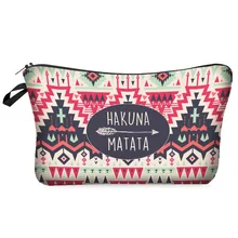 Сумка для макияжа женская косметичка с разноцветным рисунком 3D печать макияж Органайзер Косметические Сумки для Дорожный макияж сумка