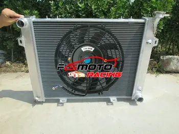 

Aluminum Radiator + FAN For Jeep Grand Cherokee Wagoneer ZJ ZG 5.2L 5.9L 318/360 Magnum V8 LA 1993-1998 AT/MT