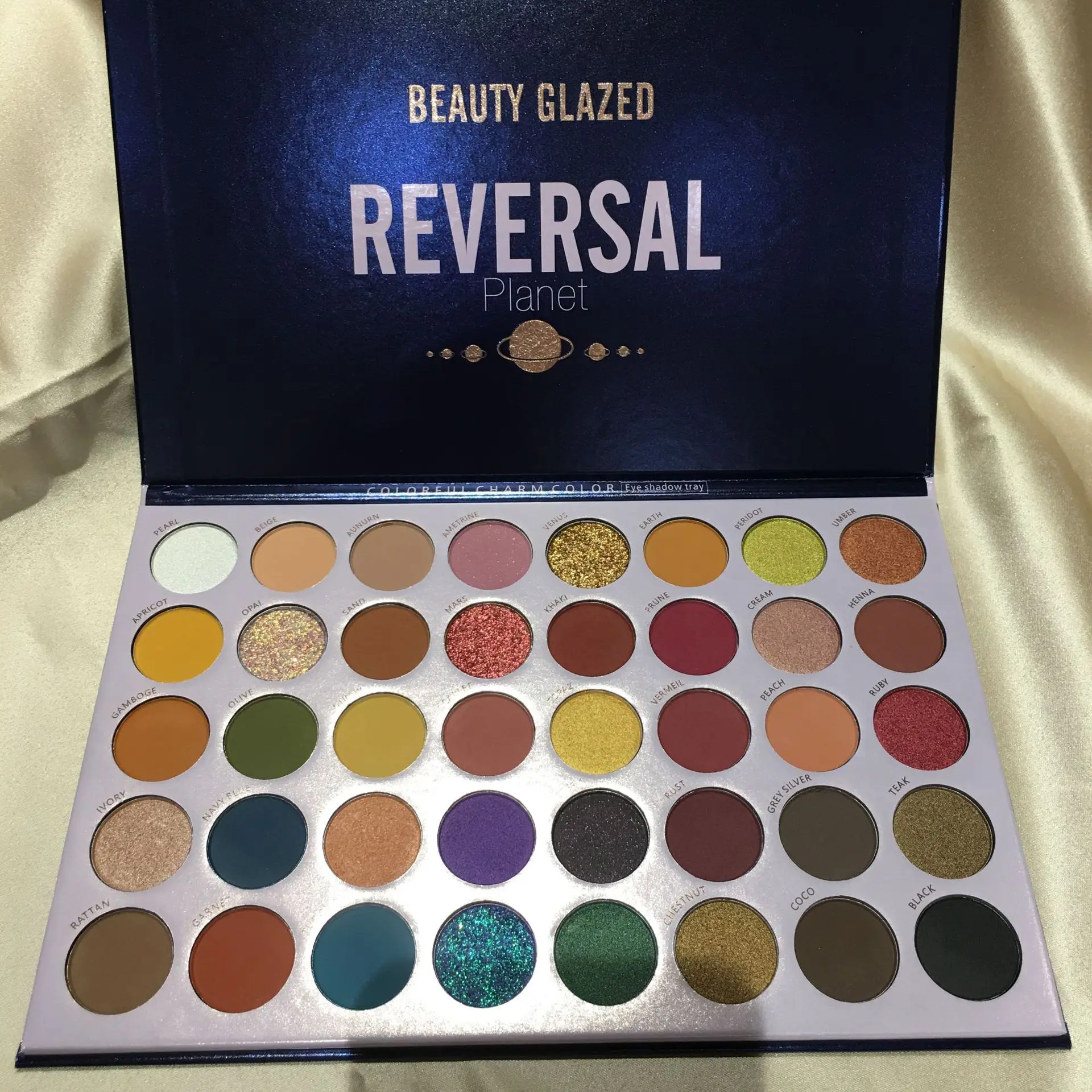 Beauty Glazed Reversal Planet Eyeshadow Pallete Waterproof Eye Pigment Mineral Powder Shimmer Matte Eye Shadow Make up Palette Beauty Glazed Reversal Planet Eyeshadow Pallete Waterproof Eye Pigment Mineral Powder Shimmer Matte Eye Shadow Make up Palette