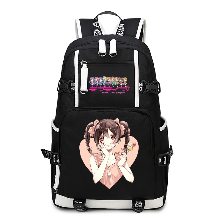 Японский рюкзак в стиле аниме Love Live для косплея Холщовый школьный ранец Lovelive kotory