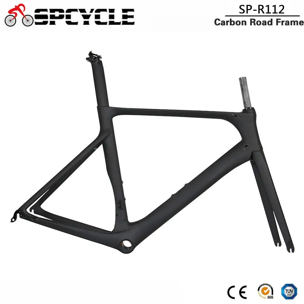 Best Spcycle 2019 New Aero Carbon Road Bike Frame 700C Carbon Road Bicycle Frames T1000 Carbon Racing Bicycle Frameset 50/53/56cm 0