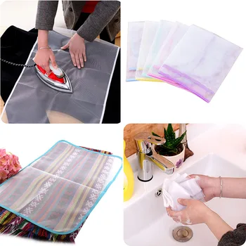 

High Temperature Resistance Ironing Pad Heat Insulation Protective Cloth Ironing Mat Mesh Cloth Cover Random Color