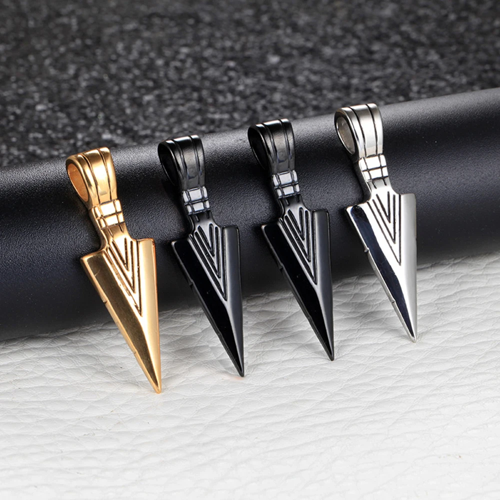 2021 Fashion New Black Rectangle Pendant Necklace Men Trendy Simple Stainless Steel Chain Men Necklace Jewelry Gift