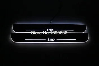 New Arrived, Auto Parts Car LED Moving Door Scuff for Hyundai I30 ,hot sale led door sill scuff plate for Hyundai I30