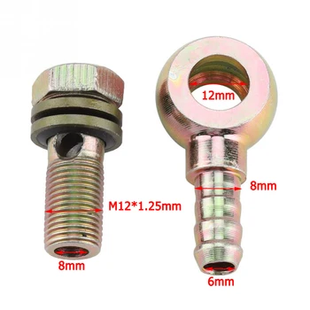 

Fittings 2pcs/Set Motorcycle Oil Cooler M12x1.25mm Refit Durable Oil Cooler Screw Hot Access Part High quality
