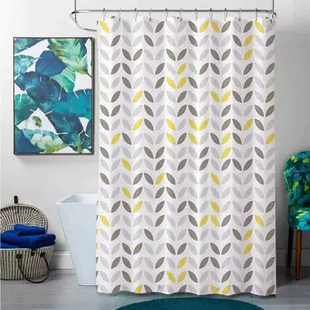 

Shower Curtains for Bathroom Waterproof Geometric Decor Collection,Stylized Fish with Abstract Patterns Techno Urban Trend
