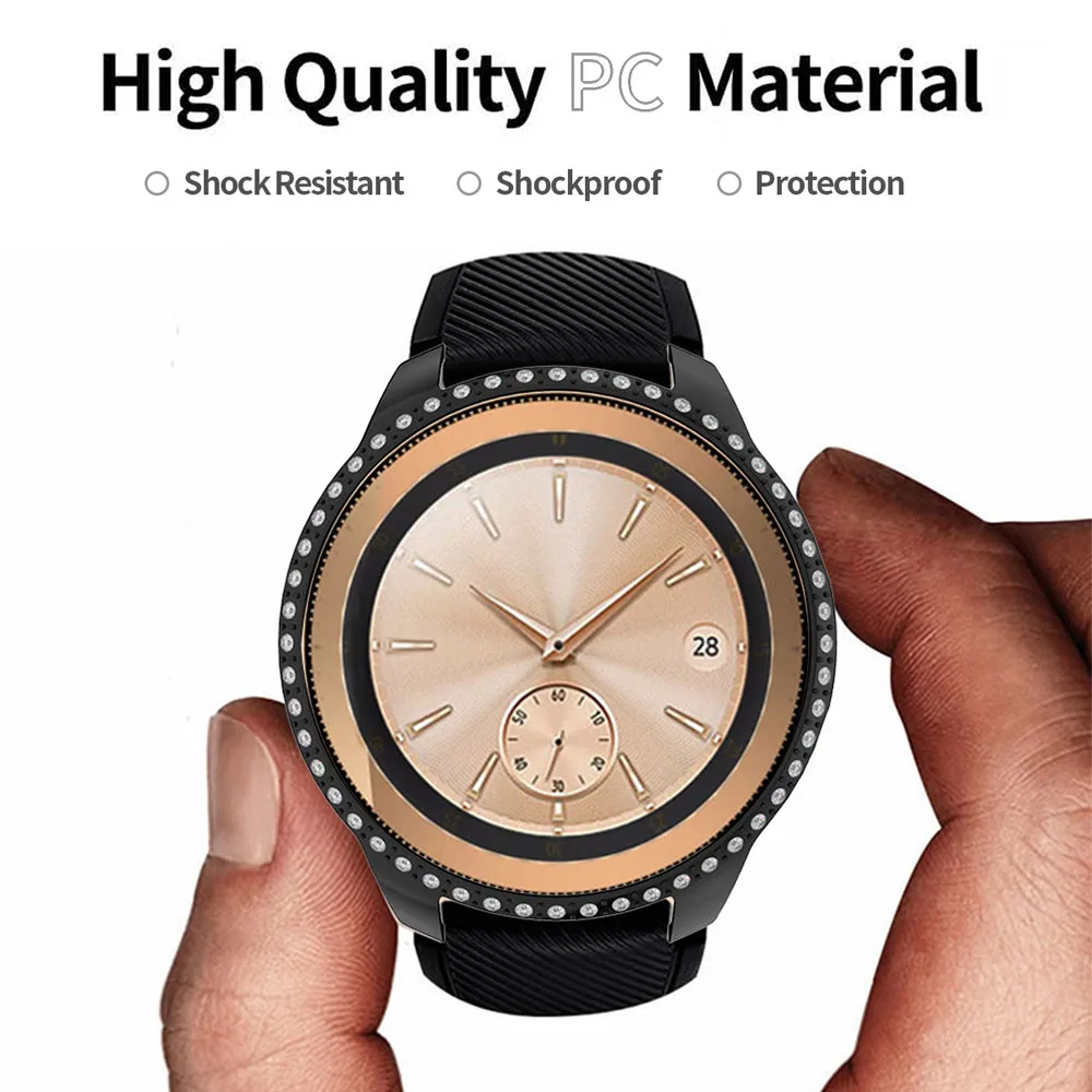 Чехол для samsung Galaxy Watch 46 мм 42 мм/gear S3 frontier, мягкий бампер, аксессуары для умных часов, защитный чехол со стразами