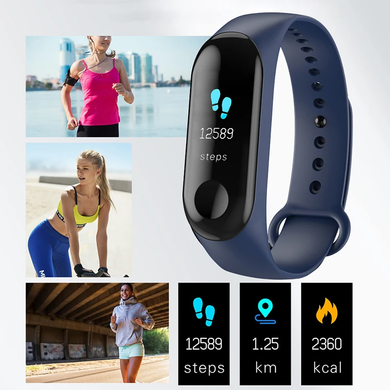 Спортивный Браслет Смарт часы для женщин и мужчин Android IOS Smartwatch фитнес трекер